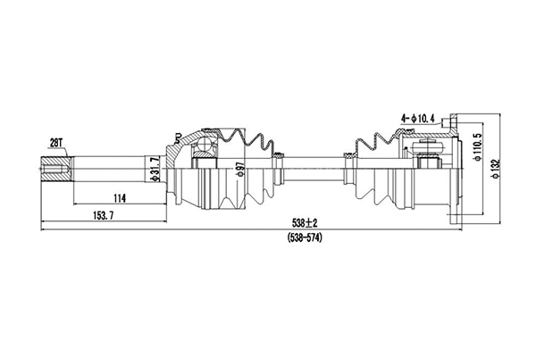 Arbre de transmission DYNAMATRIX DDS239006