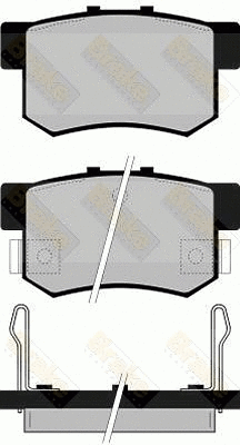 Kit de plaquettes de frein, frein à disque Brake ENGINEERING PA738