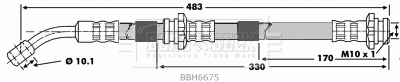 Flexible de frein BORG & BECK BBH6675