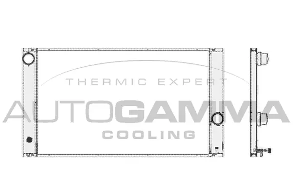 Radiateur, refroidissement du moteur AUTOGAMMA 103388
