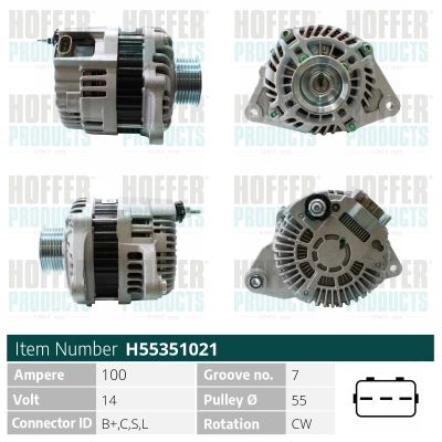 Alternateur HOFFER H55351021