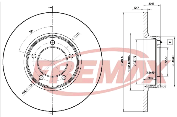 Disque de frein FREMAX BD-1055