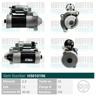 Démarreur HOFFER H5010196