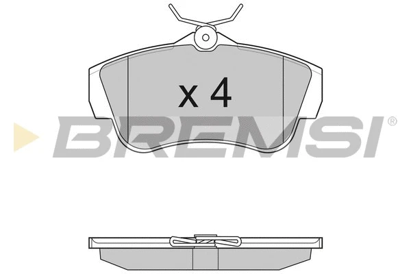 Kit de plaquettes de frein, frein à disque BREMSI BP3284