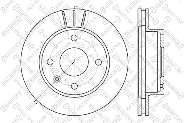 Disque de frein STELLOX 6020-2514V-SX