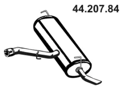 Silencieux arrière EBERSPÄCHER 44.207.84