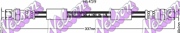 Flexible de frein KAWE H6459