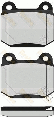 Kit de plaquettes de frein, frein à disque Brake ENGINEERING PA1588