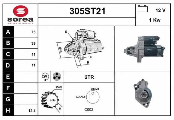 Démarreur STARTCAR 305ST21