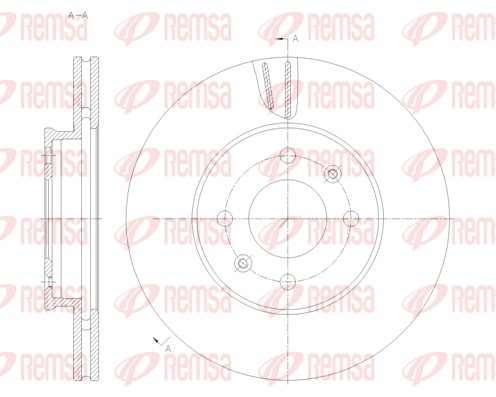 Disque de frein REMSA 62121.10