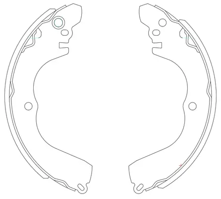 Jeu de mâchoires de frein SB BS23723