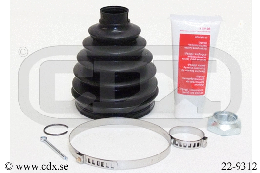 Jeu de joints-soufflets, arbre de commande CDX 22-9312