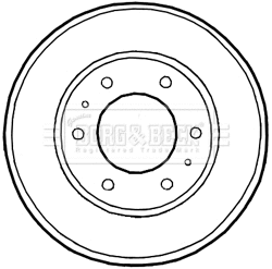 Tambour de frein BORG & BECK BBR7226