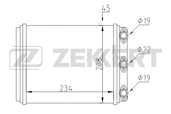 Système de chauffage ZEKKERT MK-5124