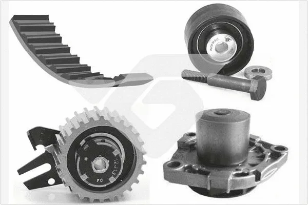 Pompe à eau + kit de courroie crantée HUTCHINSON KH 411WP72