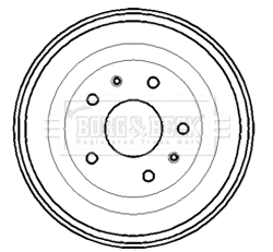 Tambour de frein BORG & BECK BBR7193