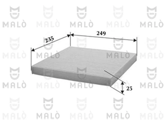 Filtre, air de l'habitacle AKRON-MALÒ 1531641