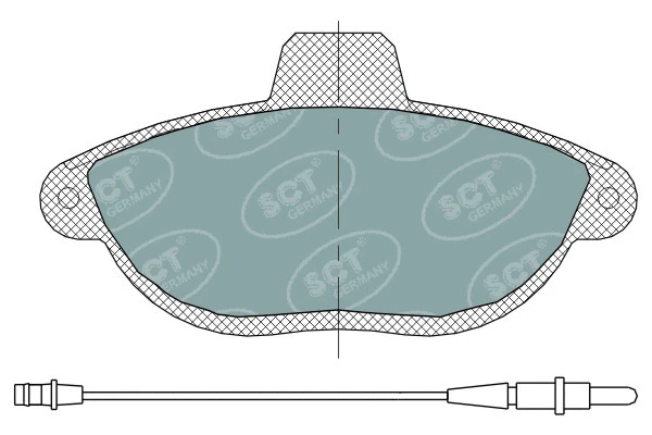 Kit de plaquettes de frein, frein à disque SCT - MANNOL SP 316 PR