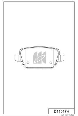 Kit de plaquettes de frein, frein à disque MK Kashiyama D11517H