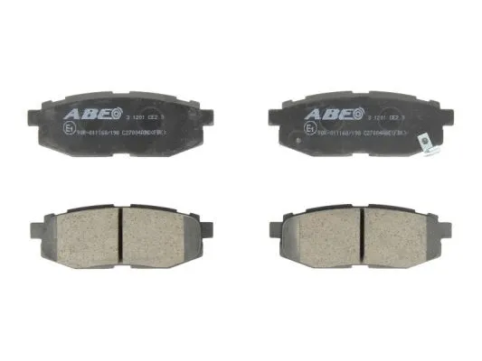 Kit de plaquettes de frein, frein à disque ABE C27004ABE