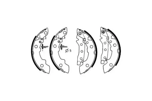 Jeu de mâchoires de frein E.T.F. 09-0190