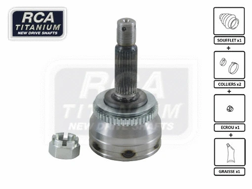 Jeu de joints, arbre de transmission RCA FRANCE HY102