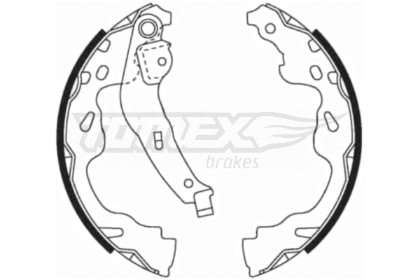 Jeu de mâchoires de frein TOMEX Brakes TX 21-82