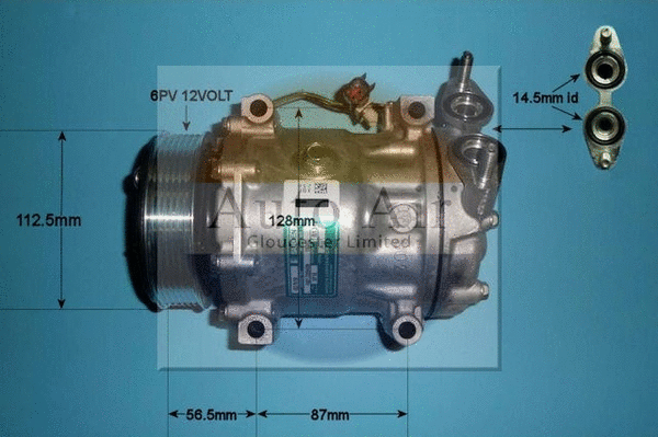 Compresseur, climatisation AUTO AIR GLOUCESTER 14-0073
