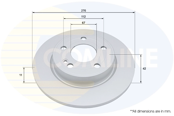 Disque de frein COMLINE ADC5097