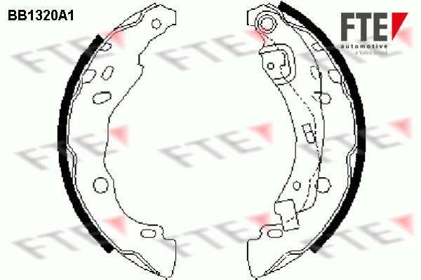 Jeu de mâchoires de frein FTE 9100081