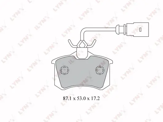 Kit de plaquettes de frein, frein à disque LYNXAUTO BD-3025