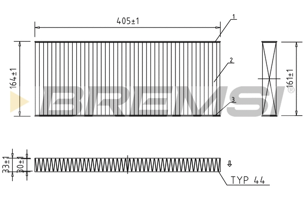 Filtre, air de l'habitacle BREMSI FC0984C