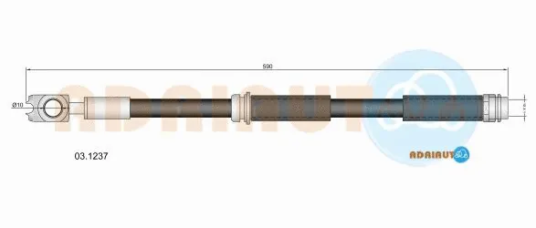 Flexible de frein ADRIAUTO 03.1237