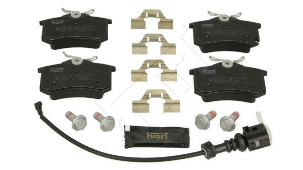 Kit de plaquettes de frein, frein à disque HART 260 559