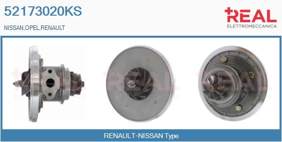 Groupe carter, turbocompresseur REAL 52173020KS