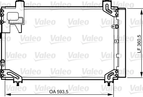 Condenseur, climatisation VALEO 814271