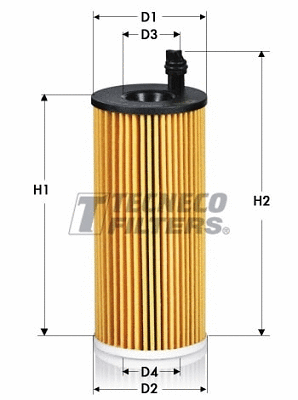 Filtre à huile TECNECO FILTERS OL06014E
