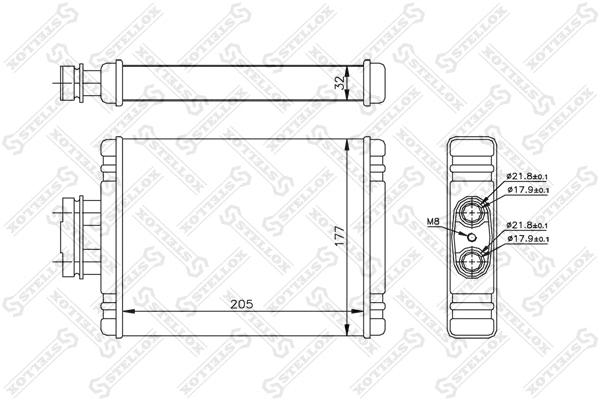 Système de chauffage STELLOX 10-35114-SX