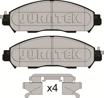 Kit de plaquettes de frein, frein à disque JURATEK JCP8220
