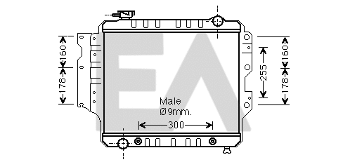 Radiateur, refroidissement du moteur EACLIMA 31R33010