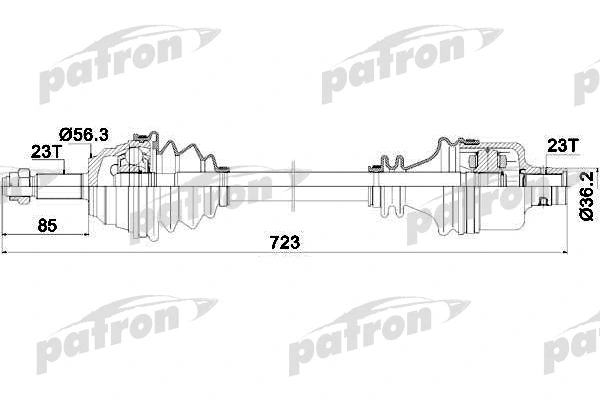 Arbre de transmission PATRON PDS0035