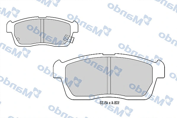 Kit de plaquettes de frein, frein à disque MANDO MBF015494