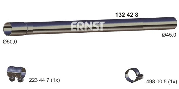 Tuyau d'échappement ERNST 132428