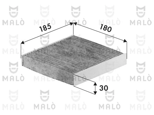 Filtre, air de l'habitacle AKRON-MALÒ 1531442