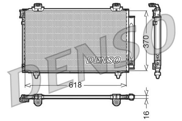 Condenseur, climatisation DENSO DCN50012