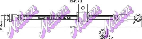 Flexible de frein KAWE H3454Q