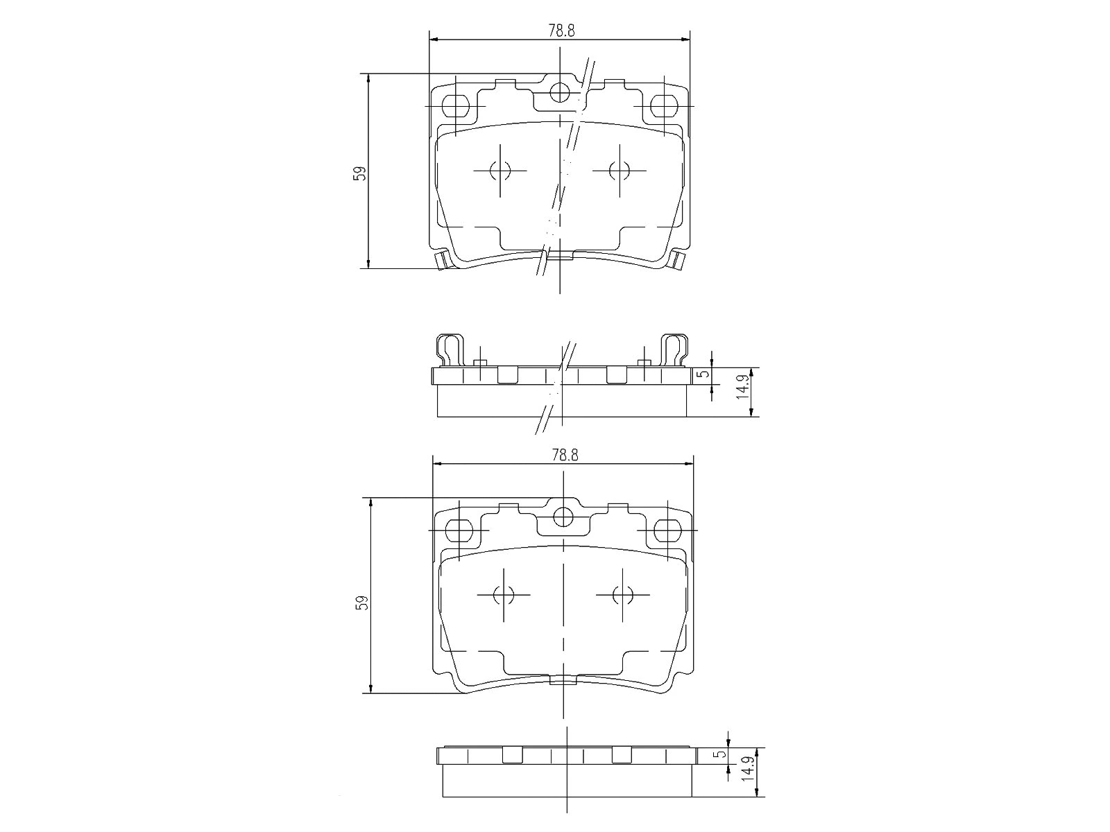 Kit de plaquettes de frein, frein à disque A.Z. Meisterteile AZMT-44-022-1151