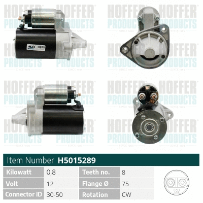 Démarreur HOFFER H5015289