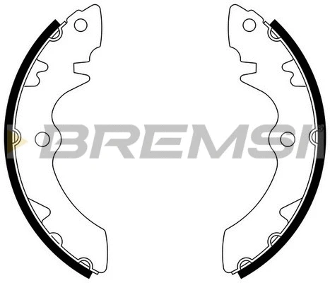Jeu de mâchoires de frein BREMSI GF0905
