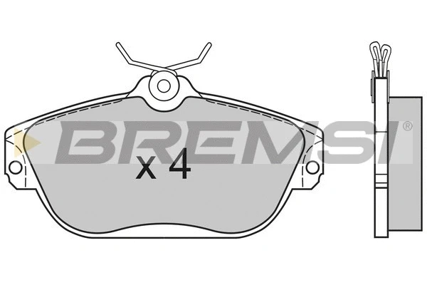 Kit de plaquettes de frein, frein à disque BREMSI BP2582